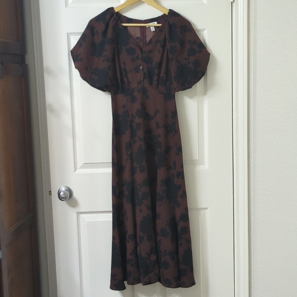 Nordstrom Puff Sleeve Midi Dress - Picture 3 of 8